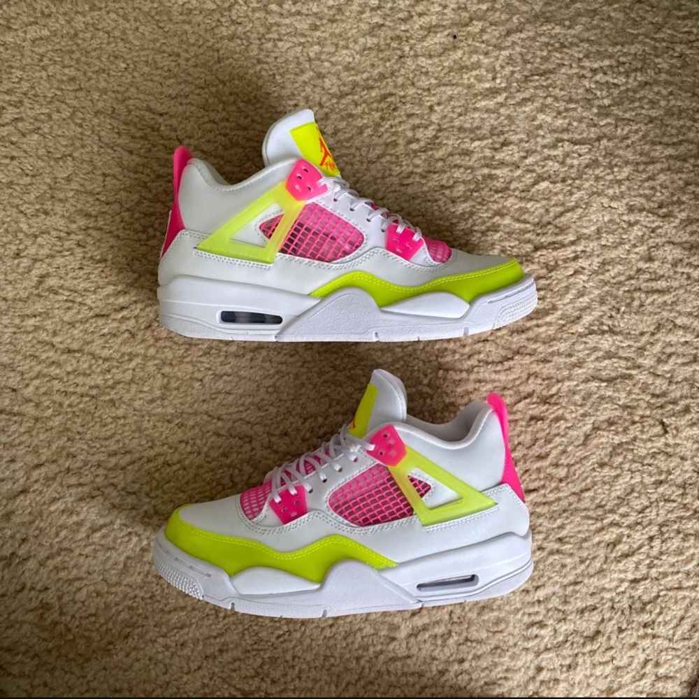 Air Jordan 4 Retro GS lemon venom